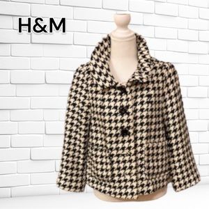Divided by H&M Black and White Houndstooth jacket/blazer